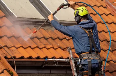 Démoussage et hydrofuge de toiture à Barjac